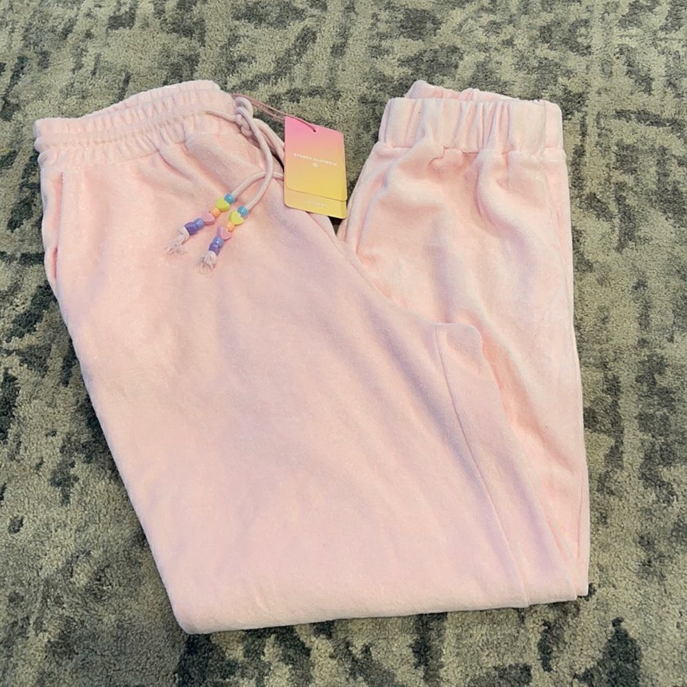 Nwt Stoney Clover Xtarget Ankle Terry Jogger Pant Light Pink — image 3 of 5